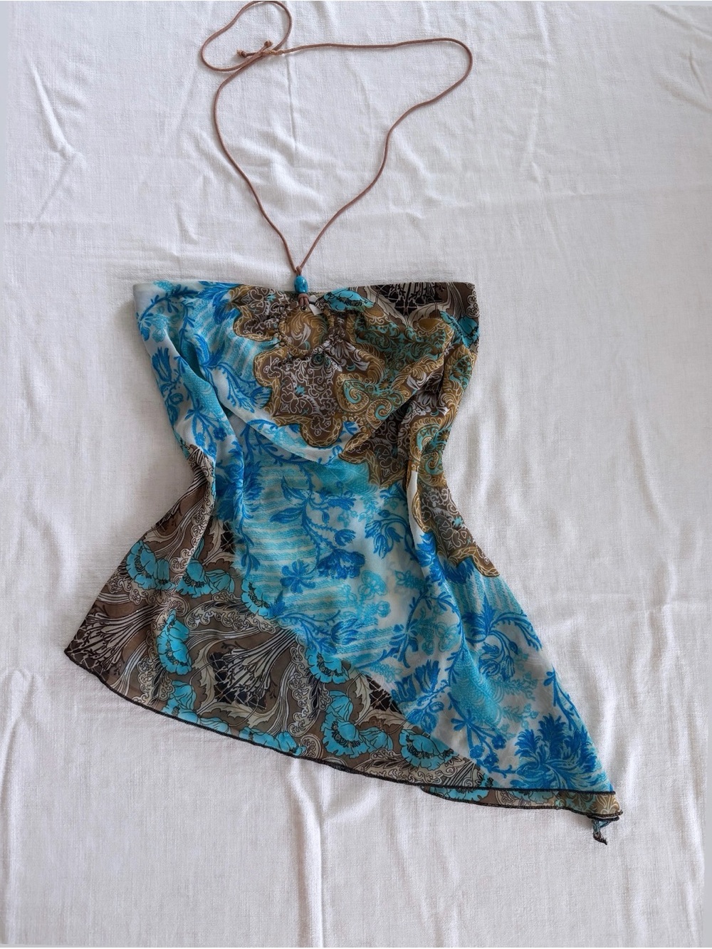 Vintage Poetry Clothing Asymmetrical Halter Top